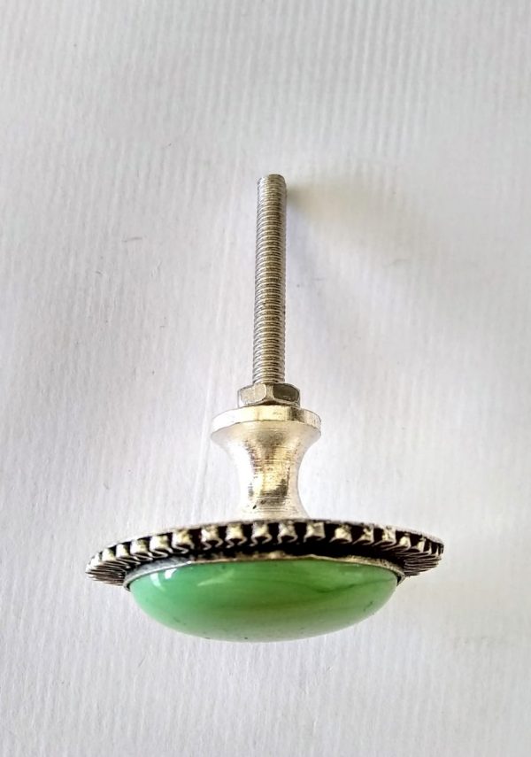 PUXADOR VICTRIX PORTA CERÂMICA/METAL VERDE - Image 2