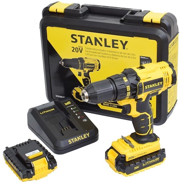 PARAFUSADEIRA E FURADEIRA BATERIA ION LITIO 20V BIVOLT STANLEY